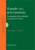 EL ARTÍCULO 129.2 DE LA CONSTITUCIÓN