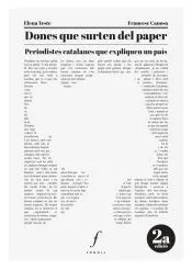 Dones que surten del paper: Periodistes catalanes que expliquen un país
