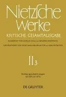 Werke, Band 3, Vorlesungsaufzeichnungen (SS 1870 - SS 1871)