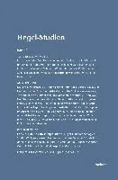 Hegel-Studien Band 24 (1989)