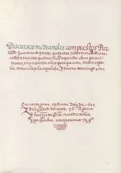 Discursos medicinales (1607)