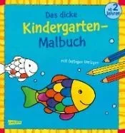 Das dicke Kindergarten-Malbuch, Bd. 2: Mit farbigen Vorlagen und lustiger Fehlersuche