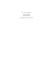 The Complete Works of W. H. Auden: Poems, Volume II: 1940-1973