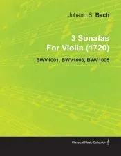 3 Sonatas by Johann Sebastian Bach for Violin (1720) Bwv1001, Bwv1003, Bwv1005