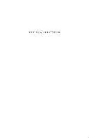 Sex Is a Spectrum: The Biological Limits of the Binary