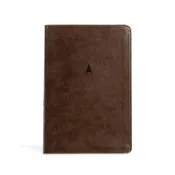 CSB Personal Size Giant Print Bible, Brown Leathertouch, Indexed