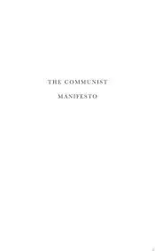 THE COMMUNIST MANIFESTO