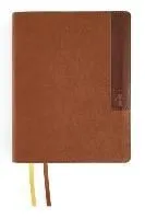 Niv, Journal the Word Bible (Perfect for Note-Taking), Large Print, Leathersoft, Brown, Red Letter, Comfort Print: Reflect, Take Notes, or Create Art